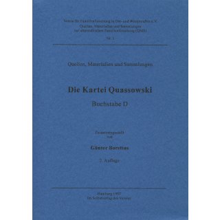 Die Kartei Quassowski - Buchstabe D (Download)