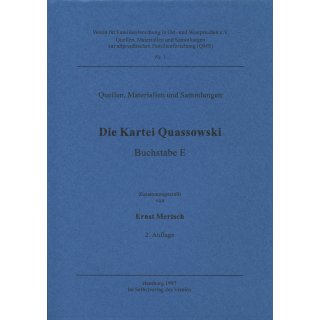 Die Kartei Quassowski - Buchstabe E (Download)