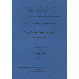 Die Kartei Quassowski - Buchstabe H (Download)