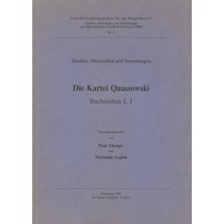 Die Kartei Quassowski - Buchstabe I/J (Download)