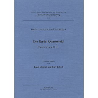 Die Kartei Quassowski - Buchstabe Q-R (Download)