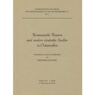 Nassauische Bauern und andere deutsche Siedler in Ostpreußen im 18. Jahrhundert (Download)