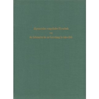 Altpreu&szlig;isches evangelisches Pfarrerbuch von der Reformation bis 1945. Teil I: Die Kirchspiele und ihre Stellenbesetzungen (Download)