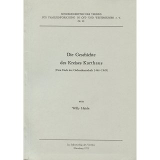 Geschichte des Kreises Karthaus. Vom Ende der Ordenslandschaft 1466-1945 (Download)