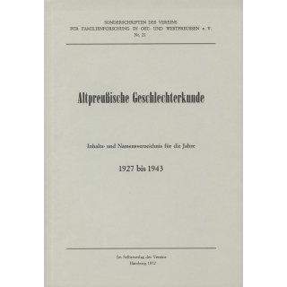 APG Inhalts- und Namenverzeichniss 1927-1943 (Download)