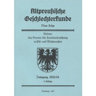 APG-Neue Folge, Band 1 (1953/54 +1955/56)