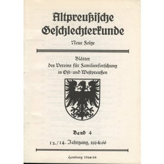 APG-Neue Folge, Band 4 (1964-66)