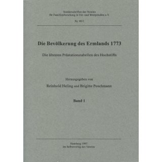 Bev&ouml;lkerung des Ermlands 1773. Band 1 (Download)