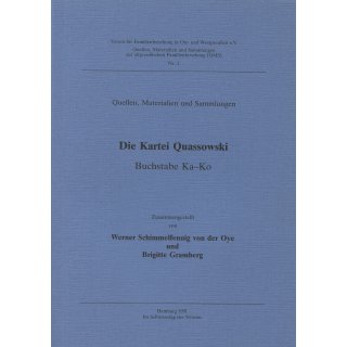 Die Kartei Quassowski - Buchstabe Ka-Ko