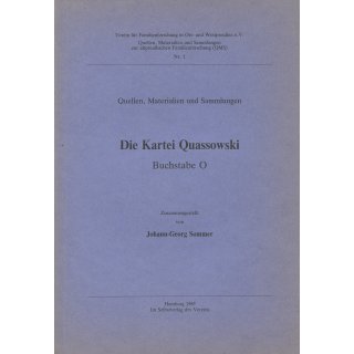 Die Kartei Quassowski - Buchstabe O