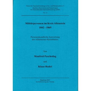 Milit&auml;rpersonen im Allensteiner Kreisblatt 1842 bis 1869.