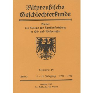 APG Sammelband 3 Jahrgänge 9 bis 12 (1935-1938) (Antiquariat)