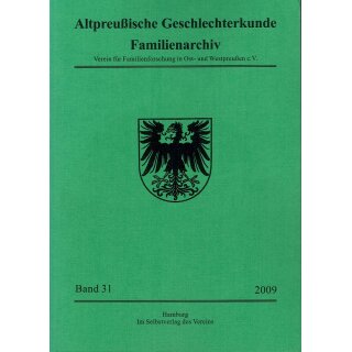 APG-Familienarchiv, Band 31 (2009) (Download)