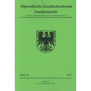 APG-Familienarchiv, Band 39 (2017) (Download)
