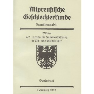 APG-Familienarchiv, Geschichte der Familie Epha 1641-1970 (Antiquariat)