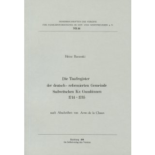 Taufregister der deutsch-ref. Gemeide Sadweitschen, Kr. Gumbinnen 1714-1735