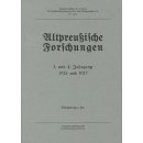 Altpreußische Forschungen. Band  2: 1926 und 1927