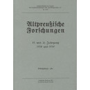 Altpreußische Forschungen. Band  8: 1938 und 1939...