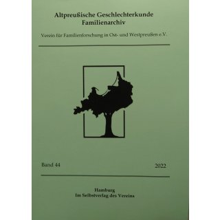 APG-Familienarchiv, Band 44 (2022) (Buch)