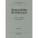 Altpreußische Forschungen. Band 1-11: 1924 bis 1944...
