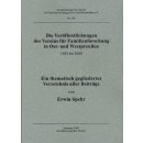 Gesamtverzeichnis Ver&ouml;ffentlichungen des Vereins...