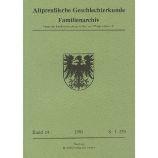 APG-Familienarchiv, Band 14 (1991) (Buch)