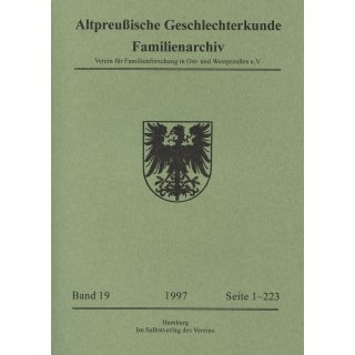 APG-Familienarchiv, Band 19 (1997) (Buch)