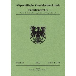 APG-Familienarchiv, Band 24 (2002) (Buch)