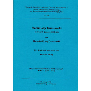 Stammfolge Quassowski (Zeitschrift Quassowski, Heft 6) (Buch)