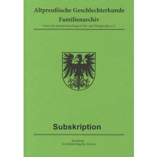 APG-FA Subskription alle Ausgaben (Buch)