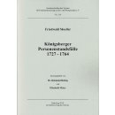 Königsberger Personenstandsfälle 1727-1764. (Buch)